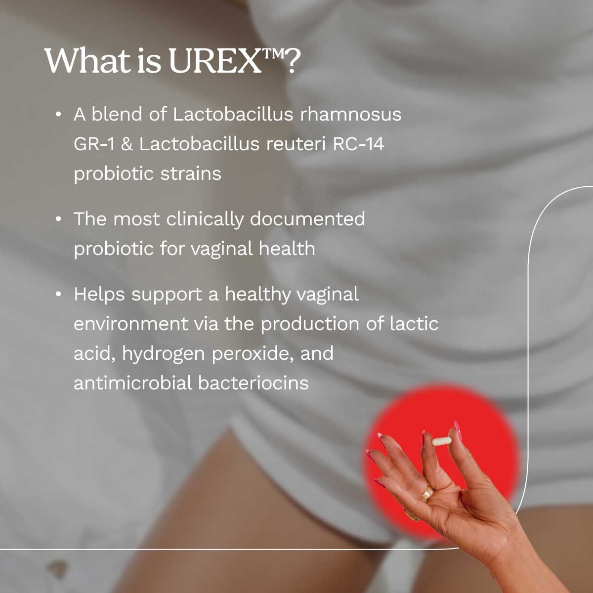 A graphic describing UREX with ambient imagery in the background