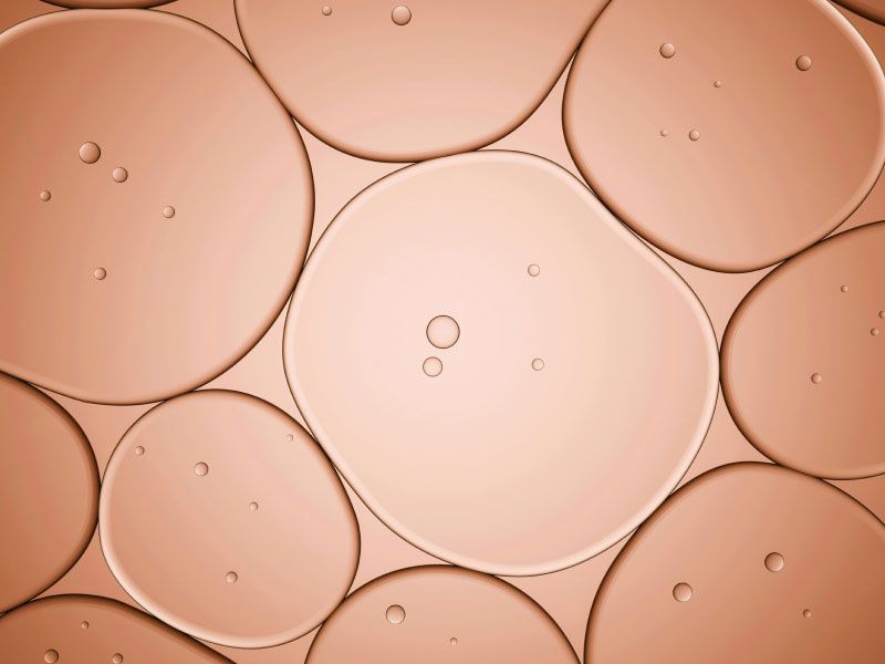 A beige abstract microscopic pattern